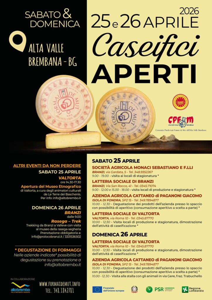 April 25-26 OPEN CHEESE FACTORIES