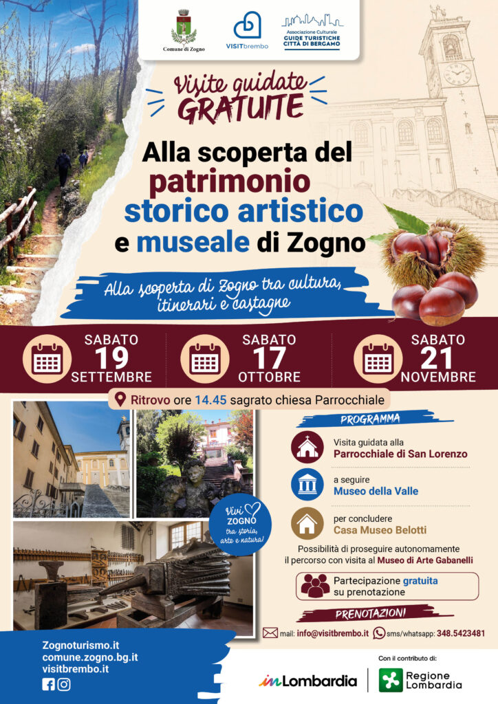 locandine visite guidate zogno 2026 cultura