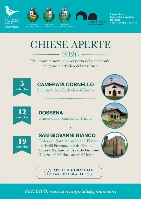 Chiese aperte 2026